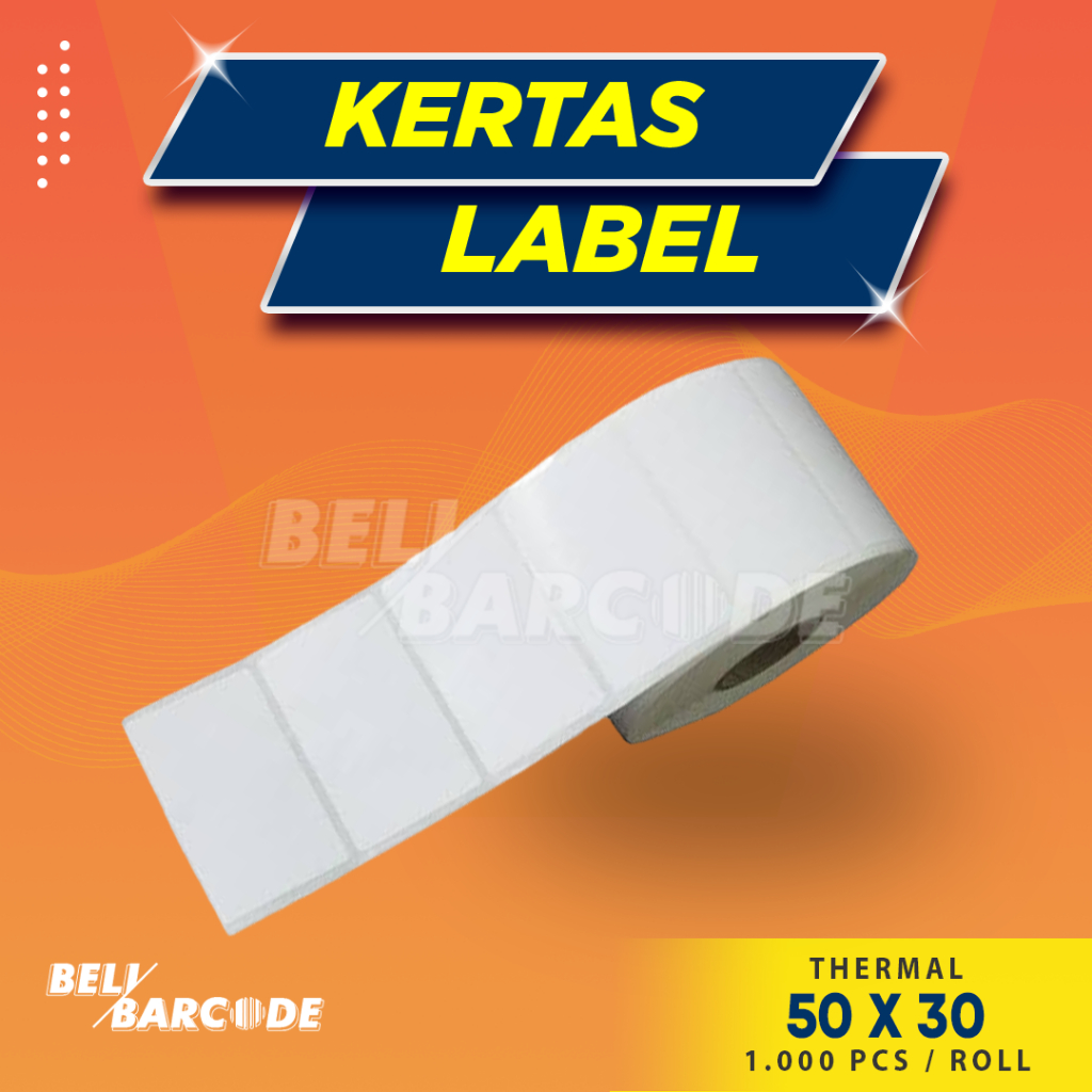 Label Thermal 50 x 30 / 50x30 mm / 50x30mm 1 Line 1000pcs Resi