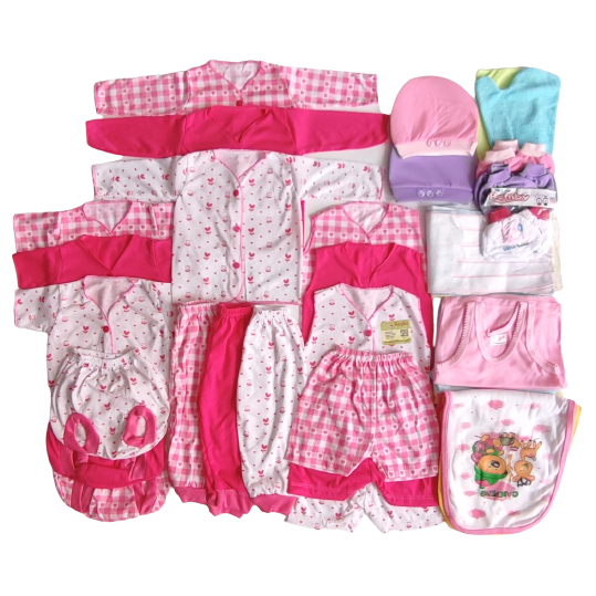 40 Pcs Paket Baju Bayi Baru Lahir LENGKAP HEMAT Paket Baju Bayi Newborn SNI Bahan Katun Halus Lembut Kado Hadia Lahiran