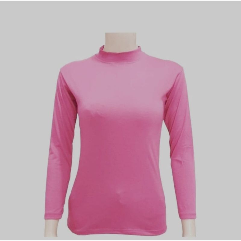 Manset Kaos lengan panjang wanita berbahan kaos spandek turtle neck M L XL XXL terbaru dan termurah