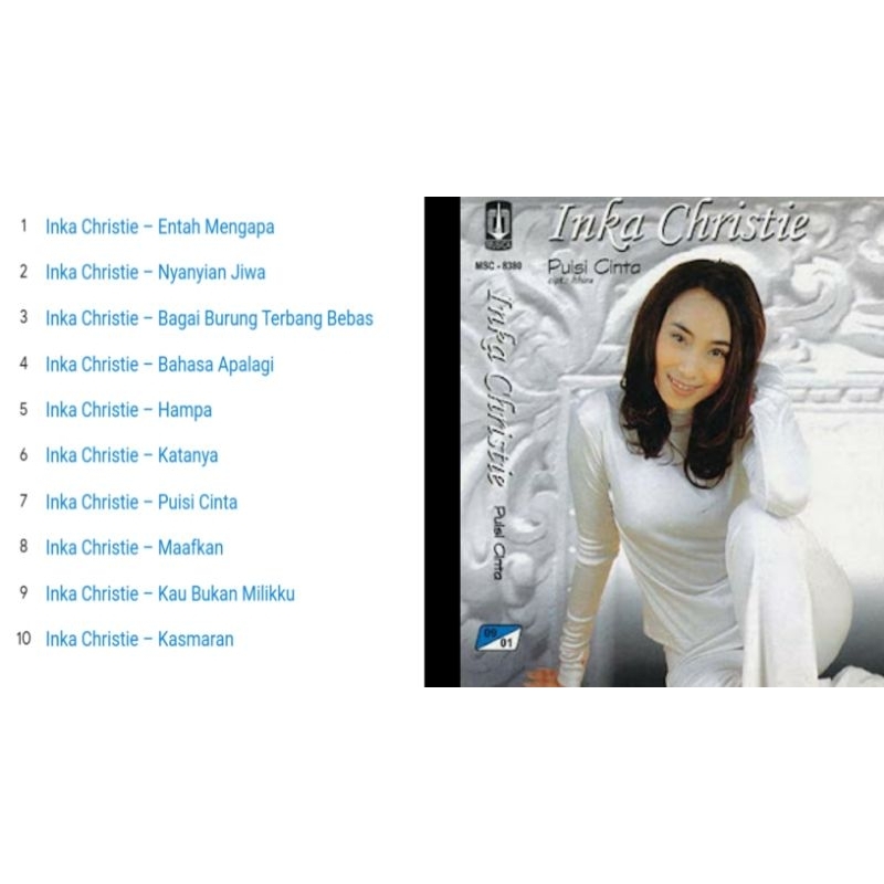 inka christie puisi cinta 2001 cd album