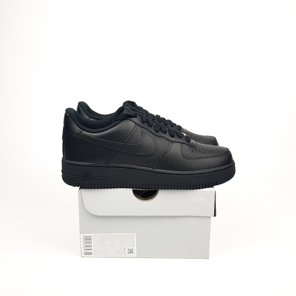 Nike Air Force 1 '07 Triple Black ORIGINAL RESMI BNIB
