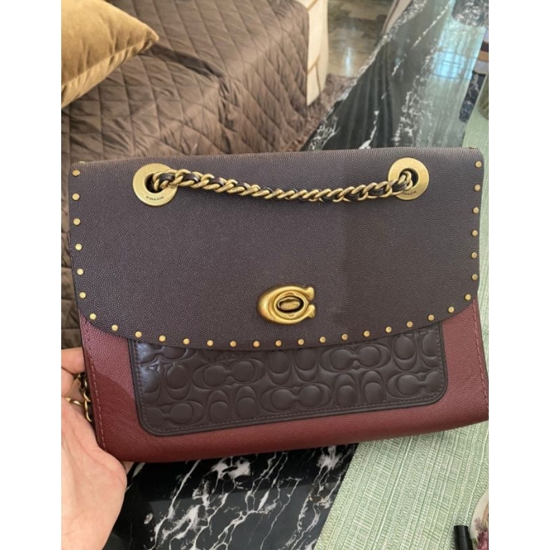 Preloved Coach Parker Oxblood