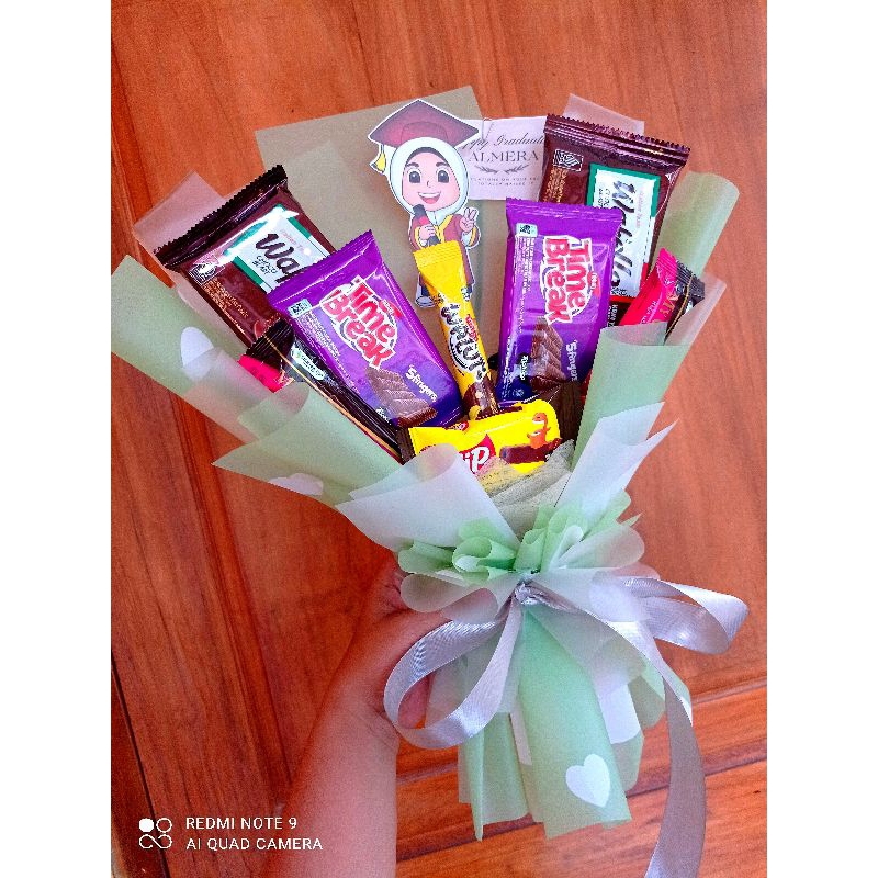 

BUKET WISUDA MURAH LANGSUNG READY (ISI SNACK)