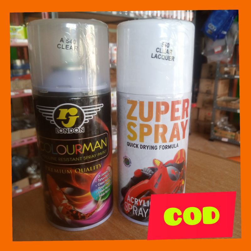 CAT SPRAY SEMPROT PILOX PILOK RJ LONDON ZUPER dan Rj Colourman Anti Tahan Bensin Cat Duco Duko Duqo 