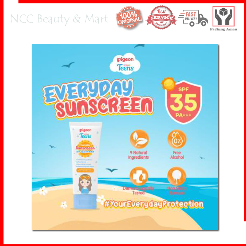 * NCC * Pigeon Teens Sunscreen Everyday Use SPF 35 PA+++ Sun Screen Teen