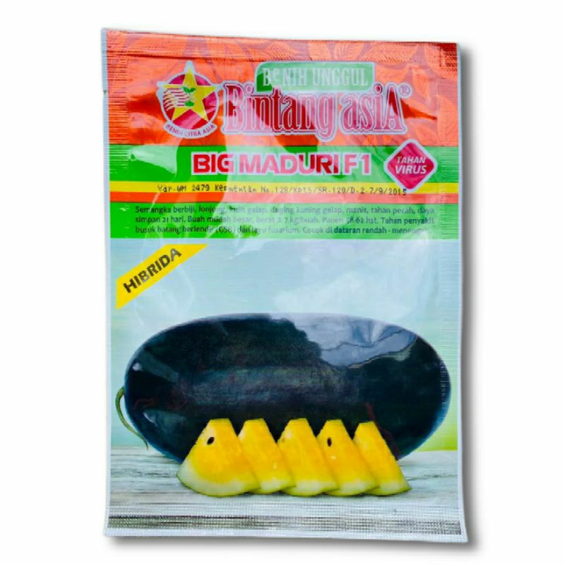 Benih Semangka BIG MADURI F1 - Bibit semangka Hibrida original isi 20 gram