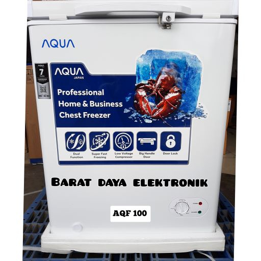 Aqua Freezer Box AQF-100 Chest Freezer Lemari Pembeku Makanan