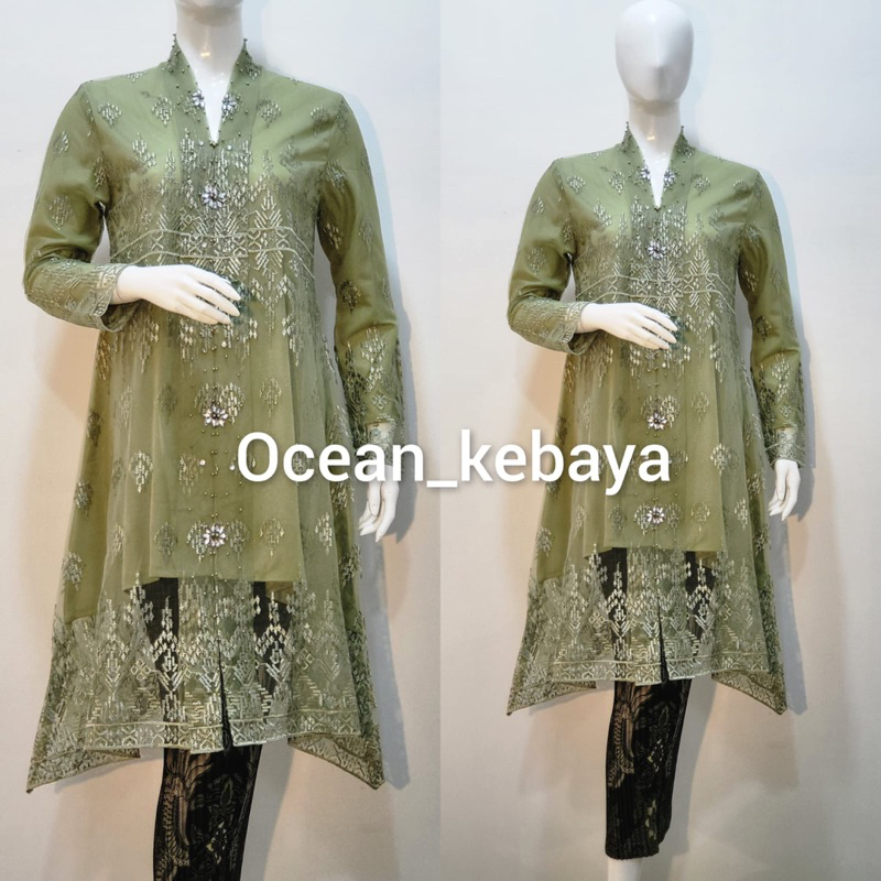 kebaya kartini moderen waka payet motif candi