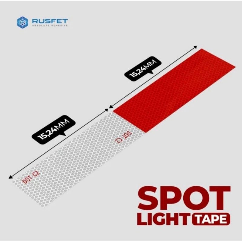 Lakban Spot Light Tape 48mm X 5m Rusfet Safety Isolasi