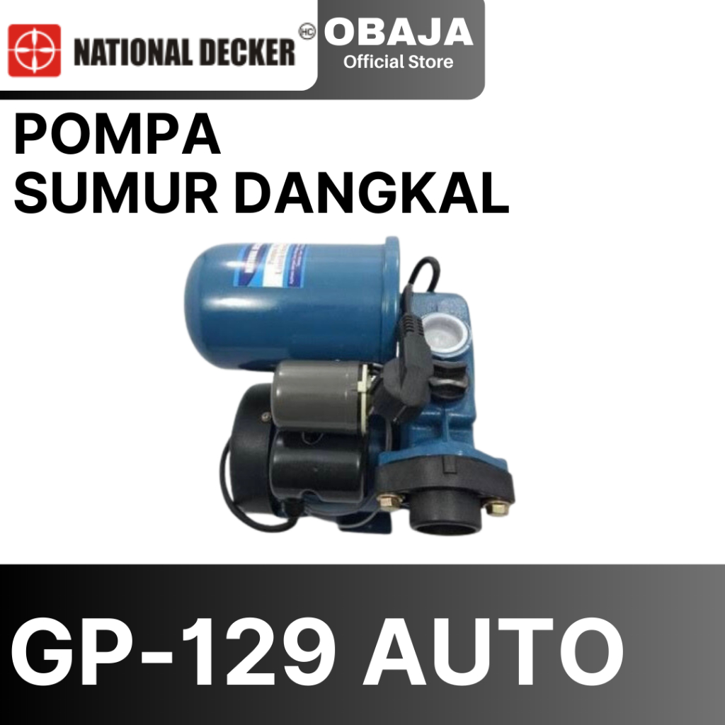 National Decker GP-129 Pompa Air Sumur Dangkal