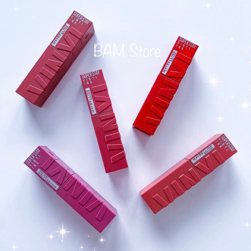 MAYBELLINE Superstay Vinyl Ink Lip Tint Liquid Lipstik Lipcream Lipstik Stay Liptint - BAM Store