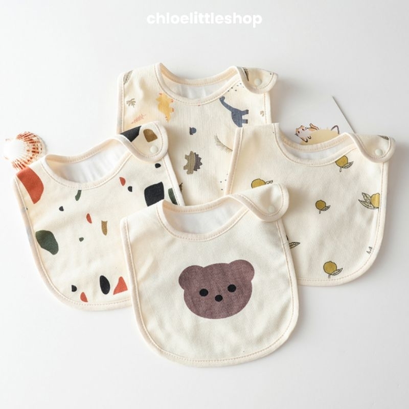 Tatakan Liur / Bib Slabber Anak Bayi / Baby Bib Premium Import