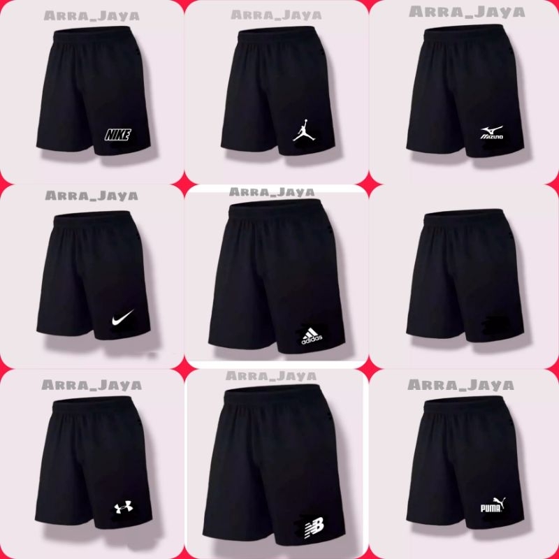 CELANA KOLOR PENDEK POLOS FUTSAL SEPAKBOLA OLAHRAGA GYM BADMINTON BASKET RUNNING VOLI LARI PRIA WANI