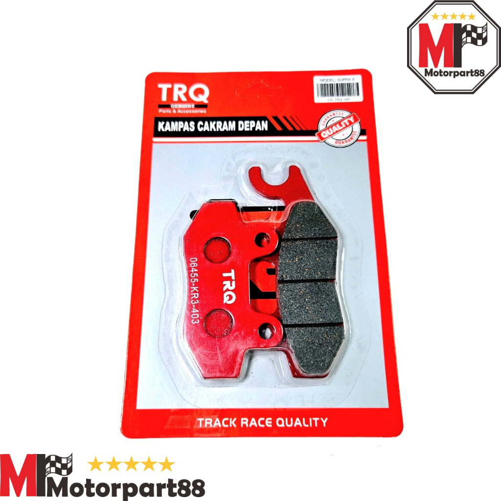 DISCPAD TRQ KAMPAS REM DEPAN SUPRA X KARISMA SUPRA X125  FIT NEW CS1