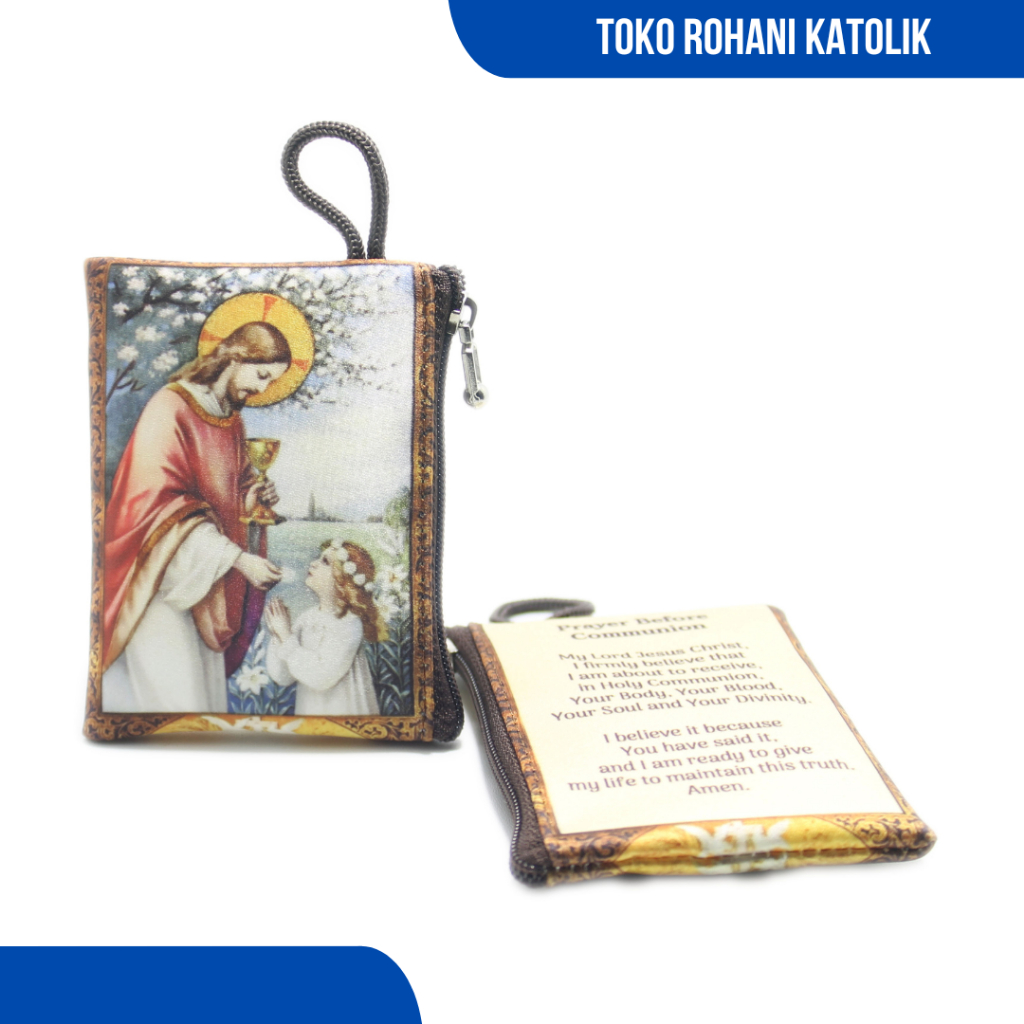 KANTONG ROSARIO (PREMIUM) PERSEGI PANJANG / DOMPET ROSARIO KATOLIK / DOMPET ROHANI