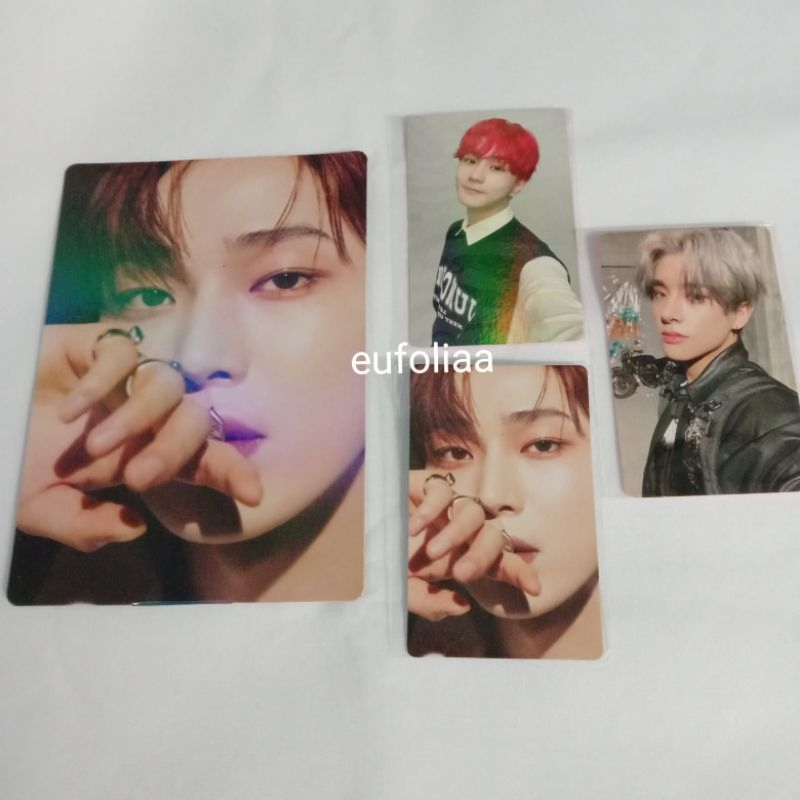 ENHYPEN Official Photocard POB HOLOGRAM WEVERSE GLOBAL JUNGWON MANIFESTO & SUNOO DARK BLOOD STANDEE