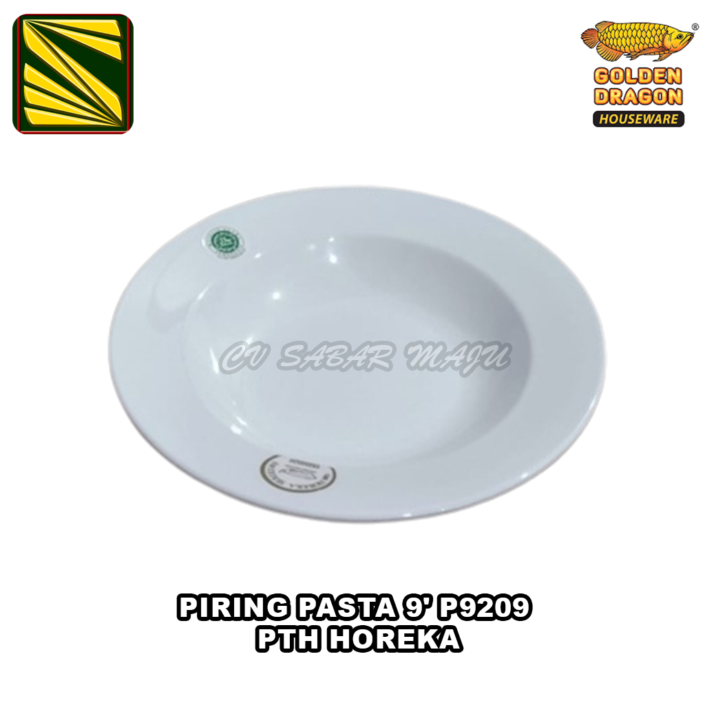 Golden Dragon Piring Melamin P9209 Horeka / Piring Pasta Putih