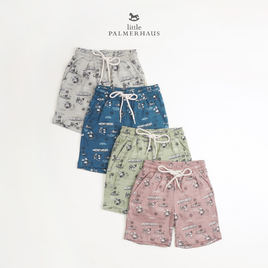 LITTLE PALMERHAUS DISNEY 100 SHORT PANTS CELANA PENDEK ANAK UNISEX ADEM 1-6 TAHUN