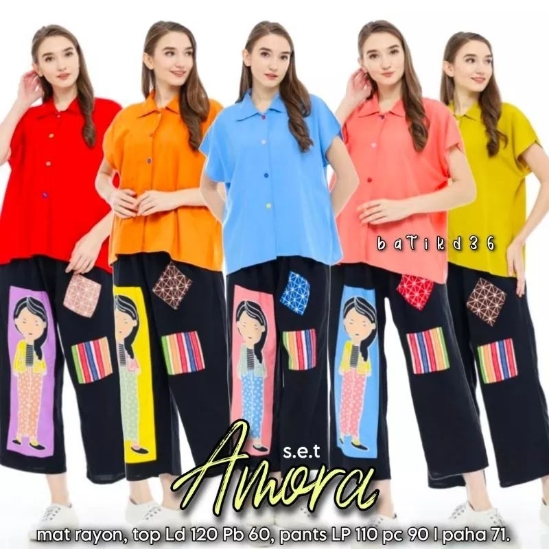 Semerbak setelan wanita New Aurora motif kotak Kubus modern cocok untuk ibu remaja Kekinian Bahan Rayon halus