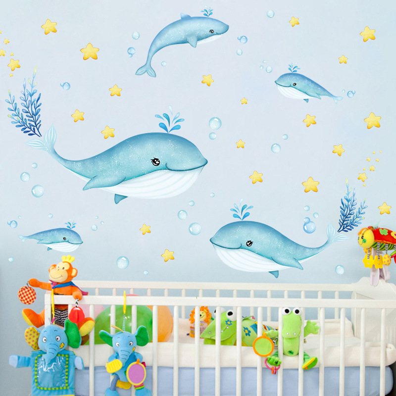 WALLSTICKER WALL STICKER STIKER WALLPAPER SETIKER IKAN HIASAN DINDING IKAN DEKORASI RUMAH KERAMIK KRAMIK KAMAR MANDI TEMBOK PINTU KACA JENDELA MINIMALIS IKAN LUMBA LUMBA PAUS LUCU DEKOR KAMAR MANDI ANAK ANAK LUCU KEKINIAN @banyak