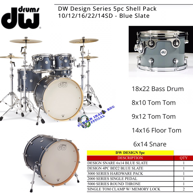 DW DESIGN SERIES 5pc DRUM DW
