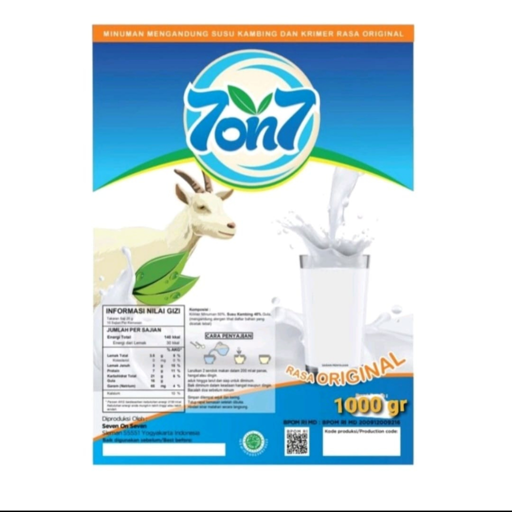 

SUSU KAMBING ETAWA KEMASAN 1000gr RASA ORIGINAL