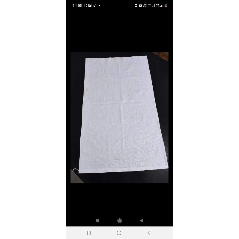 karung plastik 15kg uk 40x60 baru isi 1000