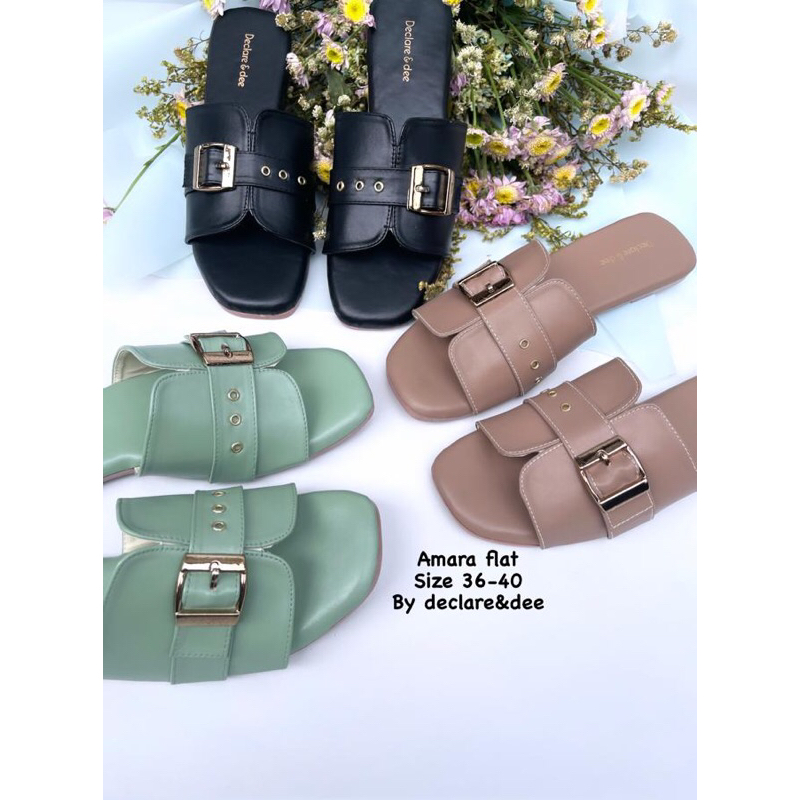 Declare&amp;dee sandal wanita flat Amira