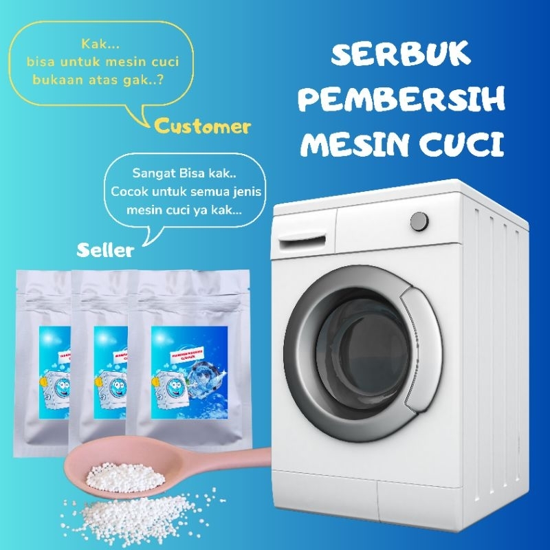 Serbuk Pembersih Mesin Cuci Washing Machine Cleaner 100gr