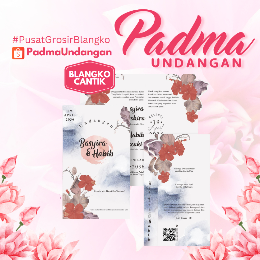 Blangko Undangan Cantik 99 | PadmaUndangan