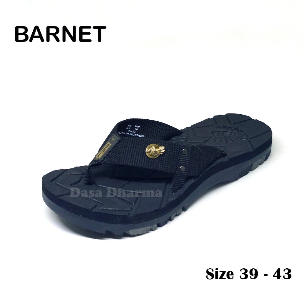 Sandal Barnet Pria Jepit Gunung Colorado Star 21 Hitam Size 39 - 43