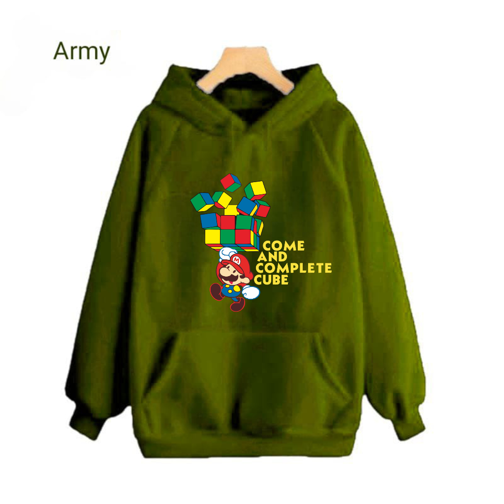 Sweater Hoodie Anak Mario Rubik