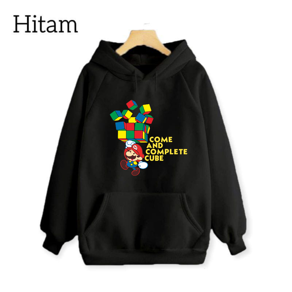 Sweater Hoodie Anak Mario Rubik