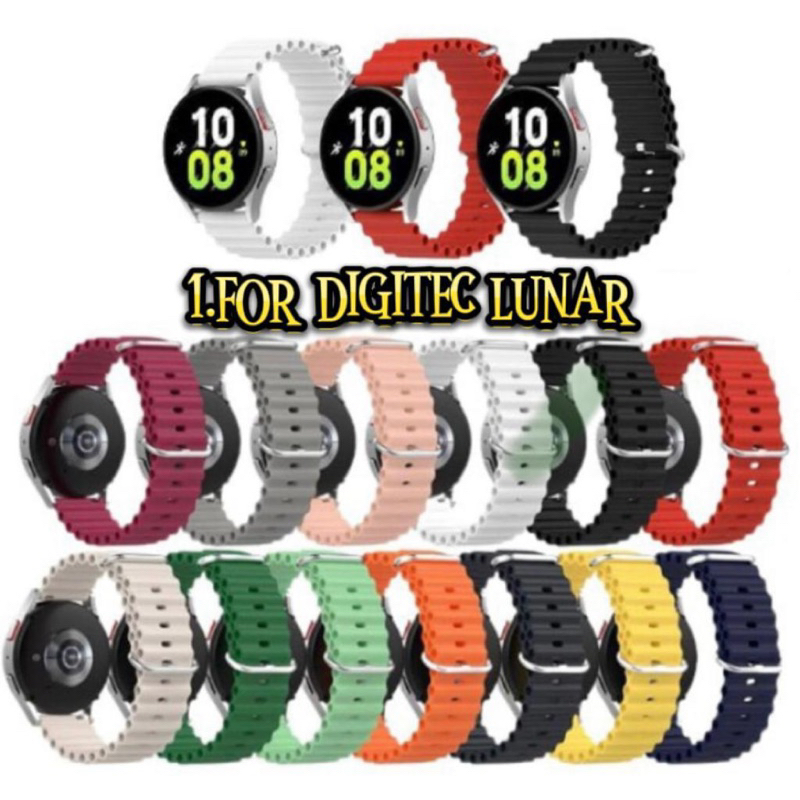 Strap / Tali Smart Watch For Digitec Lunar - 22mm Silicone