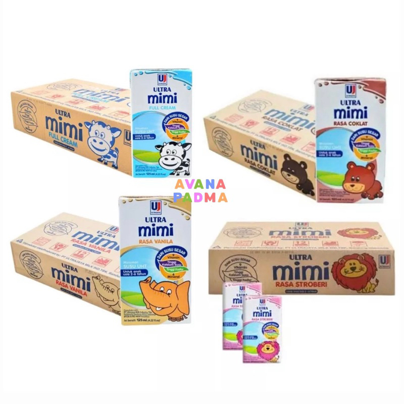 

Ultra Mimi Kids 125ml (Isi 40/Karton) (4 Varian Rasa)