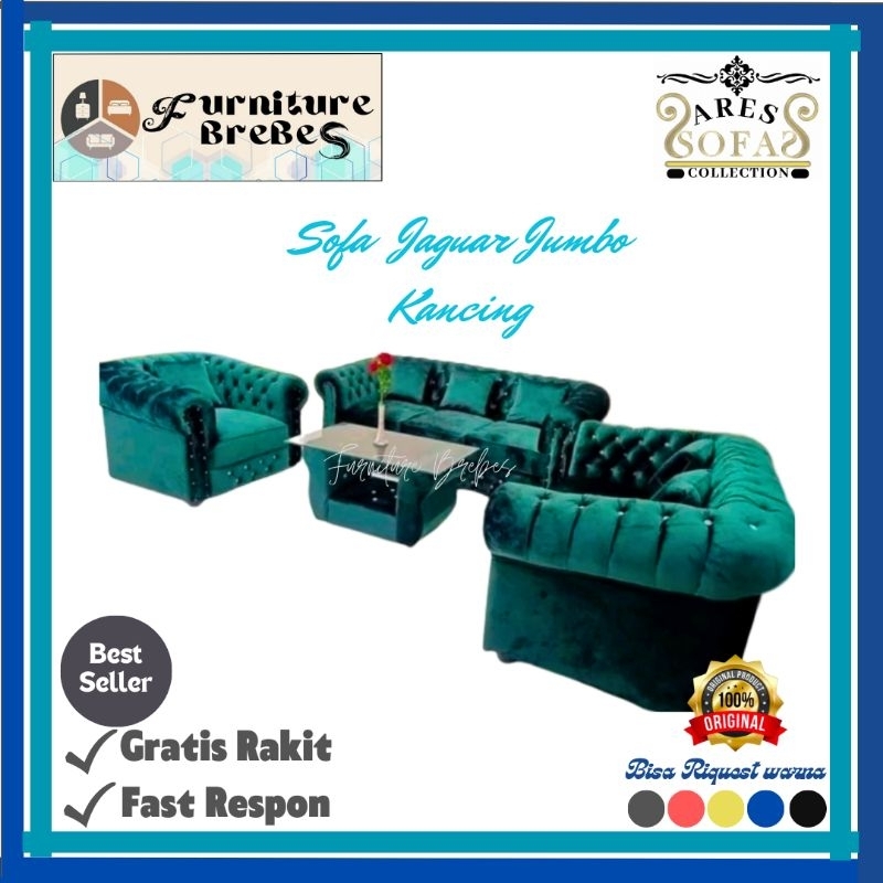 Sofa Jaguar Kancing Sofa Jaguar 321 Sofa Tamu Termurah Tegal Cirebon Brebes Kuningan Pemalang Pekalo