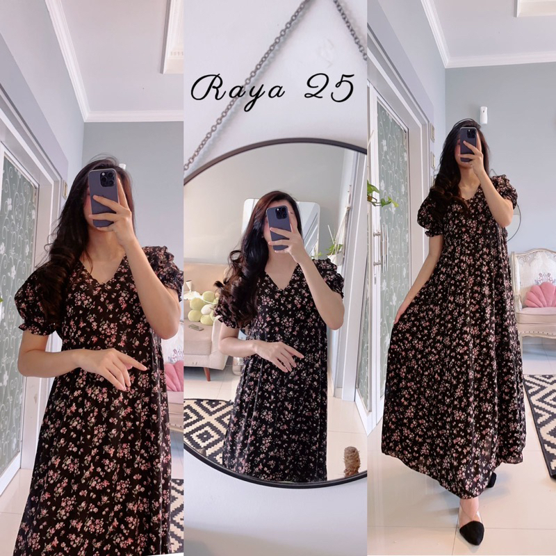 Daster Arab FAIRUZ RAYA Maxi Dress Kimono Rayon Premium Bumil Busui nyaman