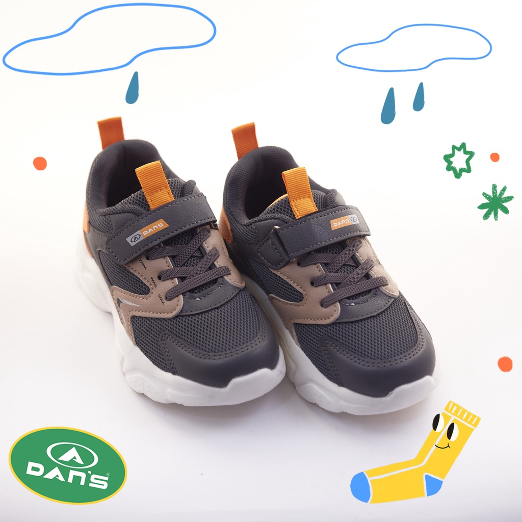 Dans Fulco Sepatu Sneakers Anak Laki-Laki - Grey