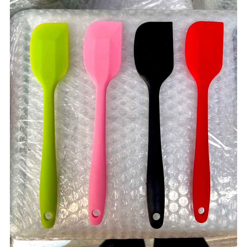 KUAS DAN SPATULA WARNA FULL SILICON - SPATULA SILIKON MASAK TAHAN PANAS - KUAS MENTEGA BBQ FOOD GRADE