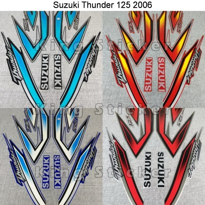 Stiker striping Suzuki Thunder 125 2006