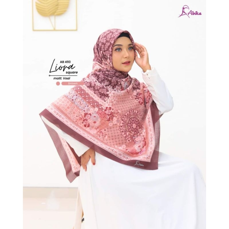 SQUARE MOTIF LIORA / jilbab segi empat / abika hijab / liora motif abika /