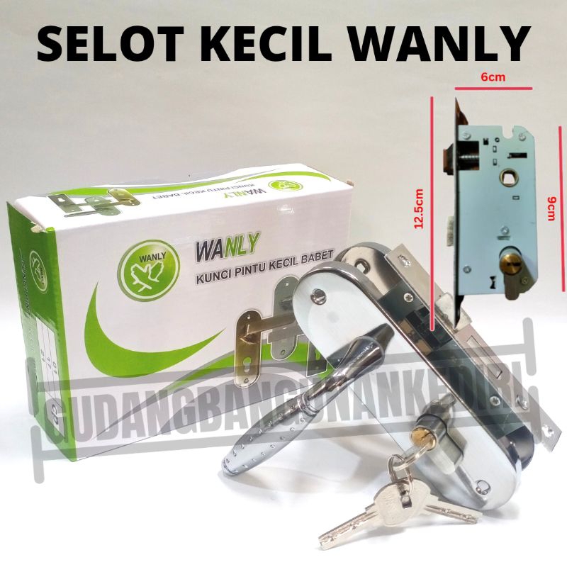 selot slot kunci pintu rumah kecil handel handle hendel kecil small wanly classic