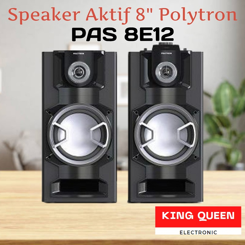 Speaker Aktif 8" Polytron PAS 8E12 (Bluetooth, New Look)