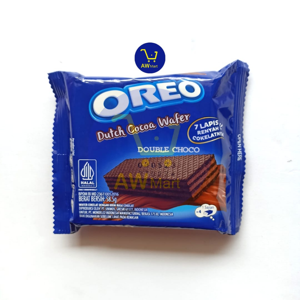 OREO DUTCH COCOA WAFER 58.5G – WAFER OREO KRIM COKELAT 58.5G