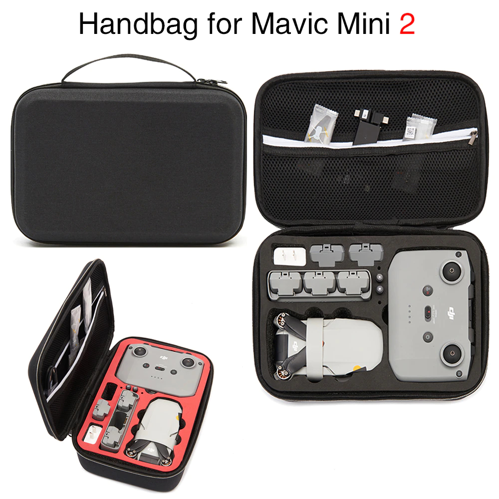 Tas Handbag Hardcase Drone untuk DJI Mavic Mini 2 - SC104 - Black