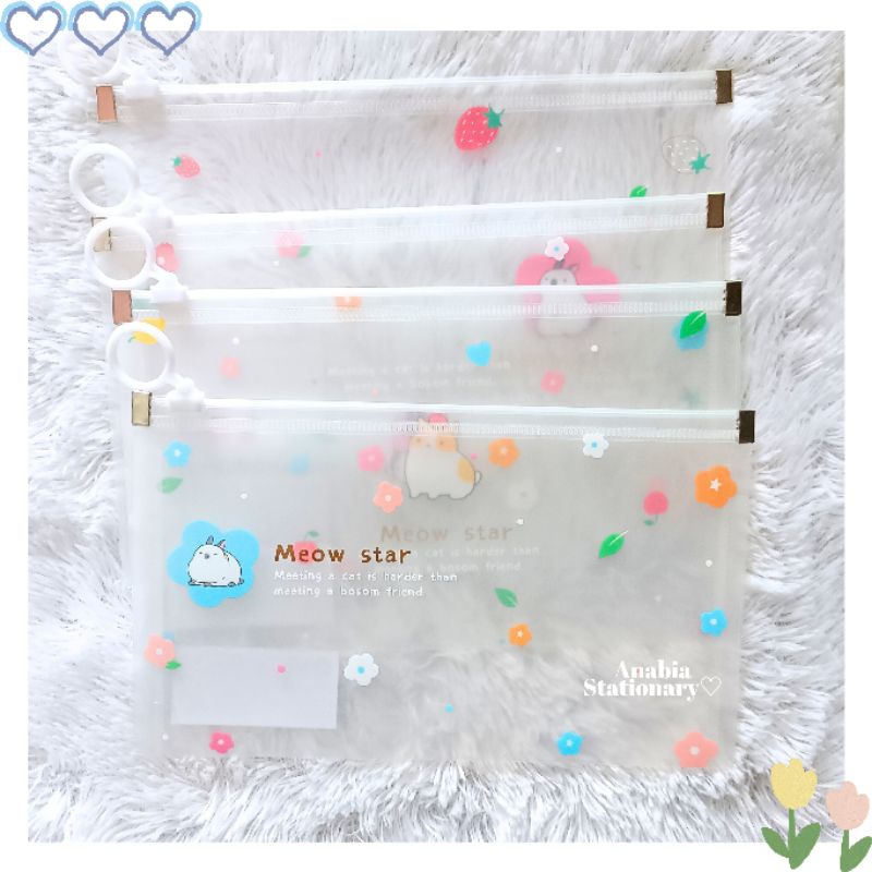 

Pocket Map Zipper Plastik Lucu Transparan Anti Air (PB-011)