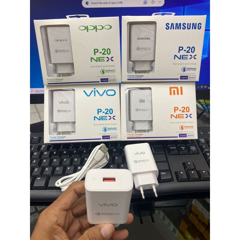 TC CHARGER P-20 NEX BRAND MICRO &amp; TIPE C BAGUS