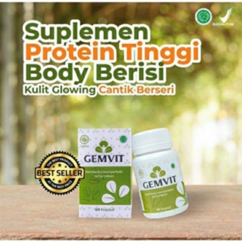 BELI 2 GRATIS 1 GEMVIT PENGGEMUK BADAN MENAMBAHKAN NAFSU MAKAN BERAT BADAN ORIGINAL