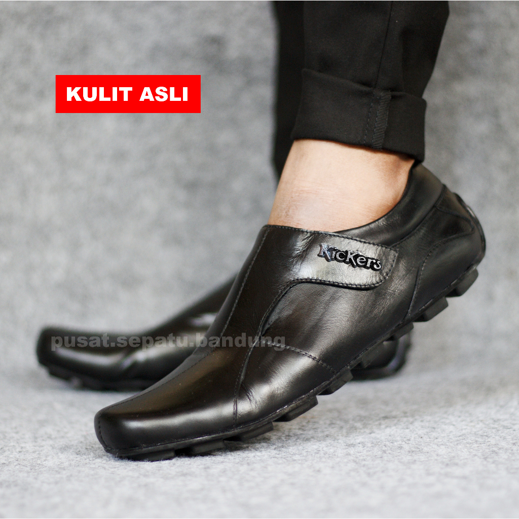 Sepatu Kickers Casual Formal Santai Kantor Kuliah Kerja Dinas Pantofel Vantopel PDH PDL Dishub Polri