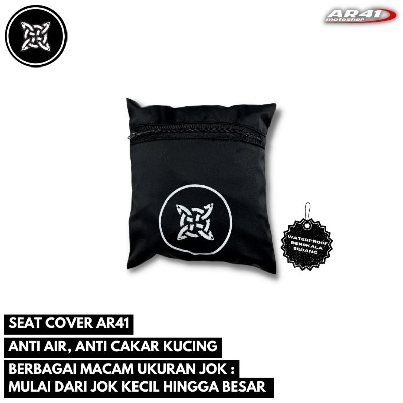 Cover seat / Sarung Jok Motor Anti cakar kucing &amp; air AR41 Max Protection size kecil